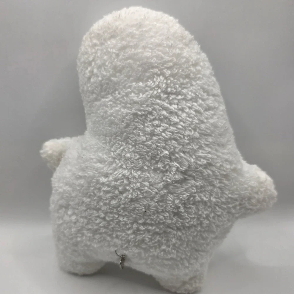 Fuggler Funny Ugly Monster Plush White Sherpa Teeth Piercings 8x9in